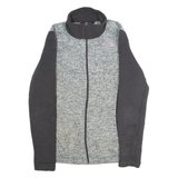 THE NORTH FACE Womens Fleece Jacket Grey Knit Colourblock L