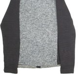 THE NORTH FACE Womens Fleece Jacket Grey Knit Colourblock L