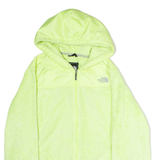 THE NORTH FACE Womens Fleece Jacket Yellow Hooded L
