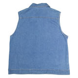TRADITION COUNTRY COLLECTION Womens Denim Waistcoat Blue 90s UK 20