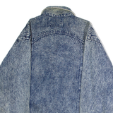MEI HO Mens Denim Jacket Blue 90s L