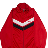 NIKE Mens Track Jacket Red Chevron M