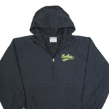 CHAMPION Saskatoon Hustlers Mens Anorak Jacket Black USA Hooded M