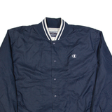 CHAMPION Mens Varsity Jacket Black USA XL