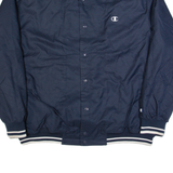 CHAMPION Mens Varsity Jacket Black USA XL