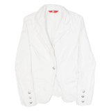 LIU JO Womens Blazer Jacket White XS