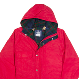 WOOLRICH Womens Rain Jacket Red Hooded M