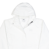 HELLY HANSEN Mesh Lined Womens Rain Jacket White Hooded L