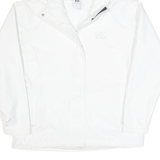 HELLY HANSEN Mesh Lined Womens Rain Jacket White Hooded L