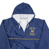 FALCO Lady Miner Basketball Womens Anorak Jacket Blue 90s USA Hooded L