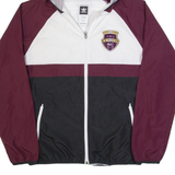ADIDAS SKATEBOARDING Livermore Fusion Mens Track Jacket Maroon Hooded L