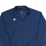 ADIDAS Mens Pullover Jacket Blue L