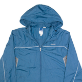 REEBOK Mens Rain Jacket Blue Hooded L