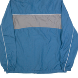 REEBOK Mens Rain Jacket Blue Hooded L