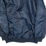 MAXIMO'S Mens Flight Jacket Blue M