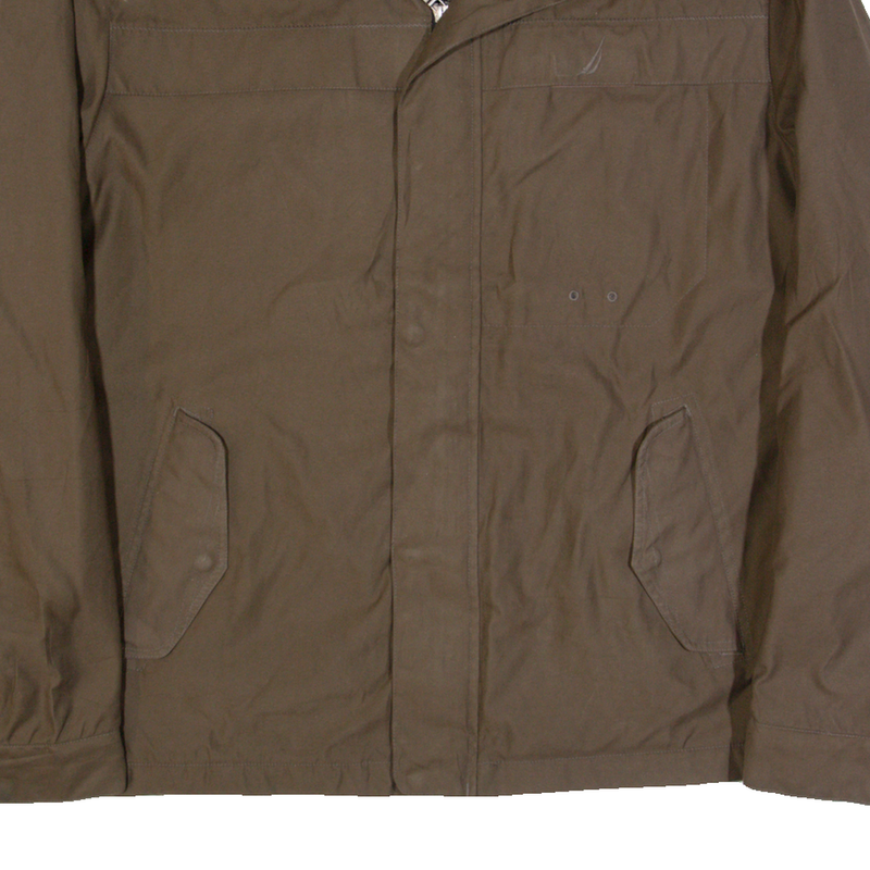 NAUTICA Fleece Lined Mens Jacket Brown L