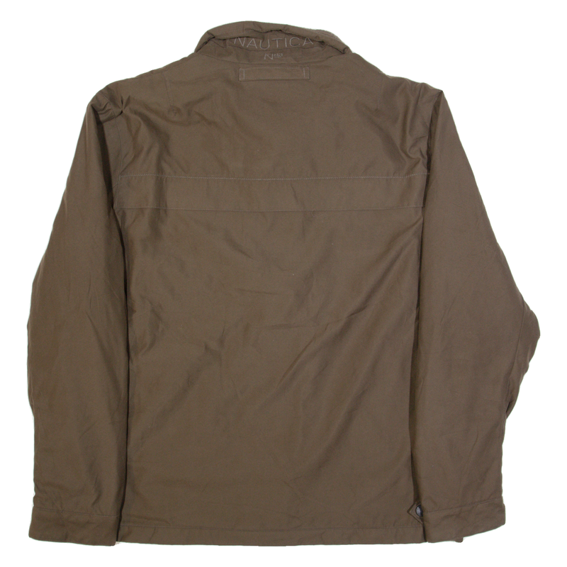 NAUTICA Fleece Lined Mens Jacket Brown L