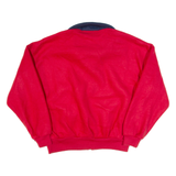 ST JOHN'S BAY Mens Fleece Jacket Red 90s XL