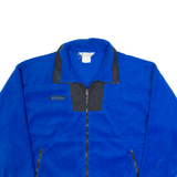 COLUMBIA Mens Fleece Jacket Blue XL