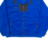 COLUMBIA Mens Fleece Jacket Blue XL