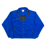 COLUMBIA Mens Fleece Jacket Blue XL