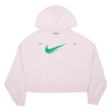NIKE Cropped Womens Pink Hoodie S