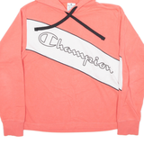 CHAMPION Cropped Womens Pink Hoodie M