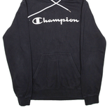 CHAMPION Mens Black Hoodie M