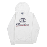 CHAMPION Mens White Hoodie S