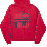 TOMMY HILFIGER Mens Red Hoodie XS