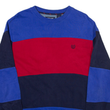 CHAPS Striped Mens Sweatshirt Blue M