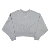 ADIDAS ORIGINALS Cropped Womens Sweatshirt Grey UK 10