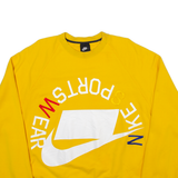 NIKE Womens Sweatshirt Yellow M