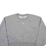 ADIDAS ORIGINALS Cropped Womens Sweatshirt Grey UK 14
