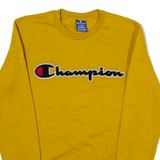 CHAMPION Mens Sweatshirt Yellow XS
