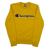 CHAMPION Mens Sweatshirt Yellow XS