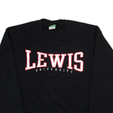 CHAMPION Lewis University Mens Sweatshirt Black L