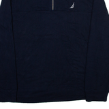 NAUTICA Mens Sweatshirt Blue 1/4 Zip L