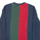 KARL KANI Striped Mens T-Shirt Blue Long Sleeve M