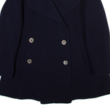 Womens Overcoat Coat Blue M