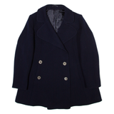 Womens Overcoat Coat Blue M
