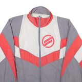 OLE Mens Track Jacket Grey Nylon Colourblock M