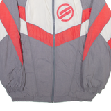 OLE Mens Track Jacket Grey Nylon Colourblock M