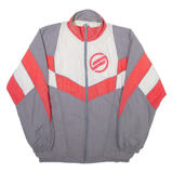 OLE Mens Track Jacket Grey Nylon Colourblock M