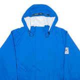 JEANTEX Mens Coat Blue Hooded M