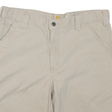 CARHARTT Mens Casual Shorts Beige L W36