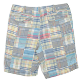 NAUTICA Mens Casual Shorts Grey Check XL W40