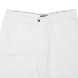 NAUTICA Mens Chino Shorts White L W36