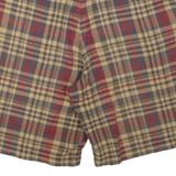 CHAPS Mens Chino Shorts Red Check M W34
