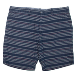 TOMMY HILFIGER Mens Casual Shorts Blue Striped XL W40
